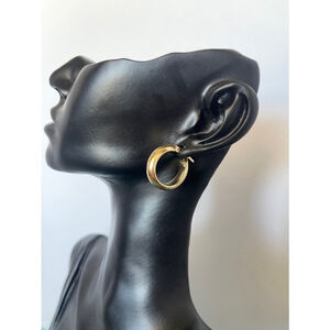 925 sterling gold tone mini hoops earrings